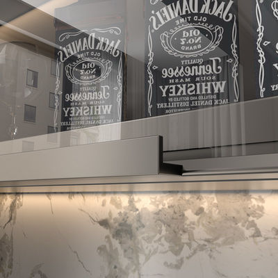 Electrophoresis Modular Kitchen Aluminum Furniture Profile For Cabinet Door