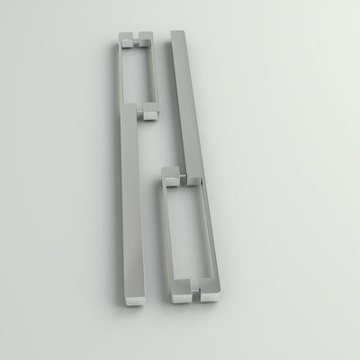 Brushed Chrome Aluminum 128mm Kitchen Door Handles For Cupboard