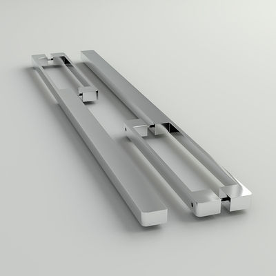 Brushed Chrome Aluminum 128mm Kitchen Door Handles For Cupboard