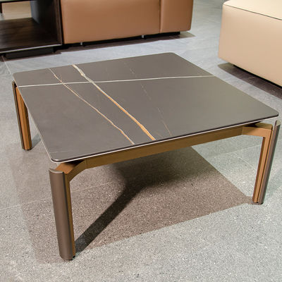 Rock Plate Marble Extendable Dining Table Rectangular Square OEM