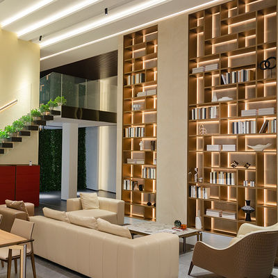 Modern Aluminium Home Furniture Modular Bookcase Wall Cabinet