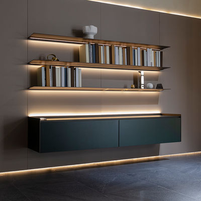 Sintered Stone Aluminium Home Furniture Natural Marble TV Showcase Customized