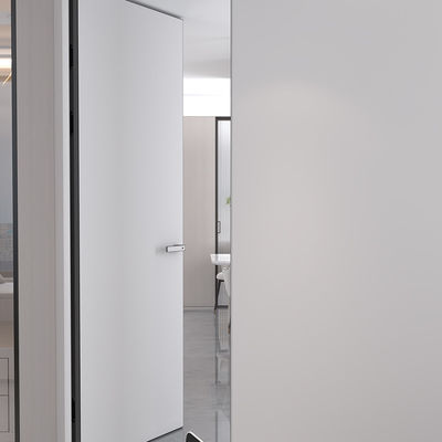Honeycomb Aluminium Framed Internal Doors Veneer Finish Outward Inward Opening