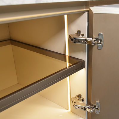 Minimalist Style Aluminum Modular Kitchen Service Shelves