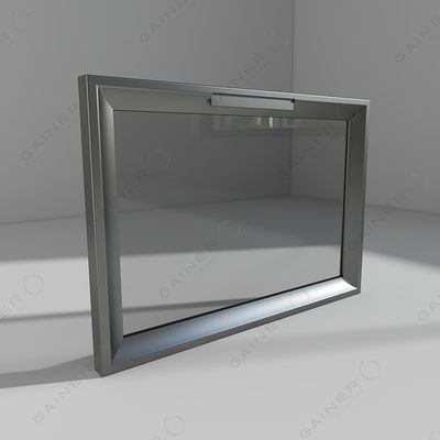 Fireproof Glass Door Corner Aluminum Modular Cabinet Anodized Finish For Kitchen