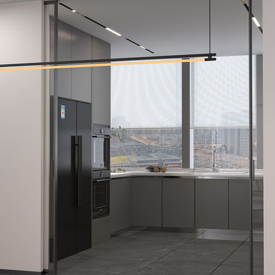 2mm 3mm Aluminum Glass Pocket Doors Internal Sliding Doors For Kitchen