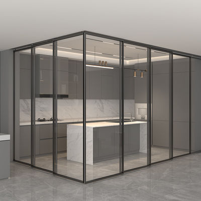 8mm Thick Aluminium Interior Sliding Glass Doors For Living Room Partition