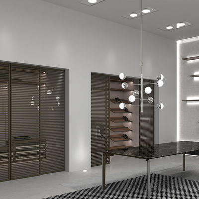 Partition Glass Internal Sliding Bifold Doors 96x96 Custom