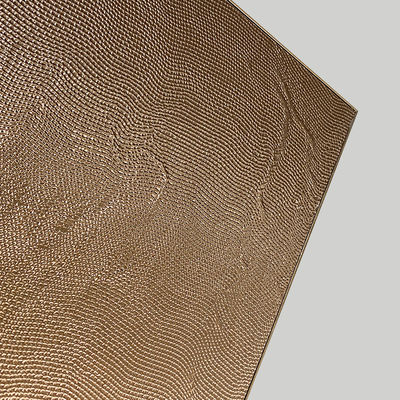 Gold Color Lacquer Aluminum Modular Cabinet Metal Finish Door