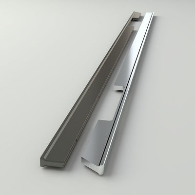 Aluminum Wardrobe Long Pull Handles Cabinet Knobs Cupboard Hardware Silver Kitchen Handles
