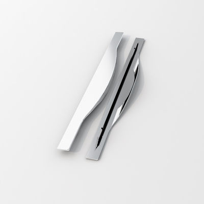 Bedroom Furniture Hardware Handle Chrome Cabinet Drawer Flush Pull Aluminum Handle