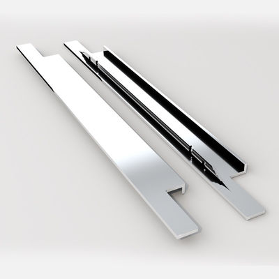 ODM Modern Furniture Hardware Handle Silver Anodized For Cabinets Drawers