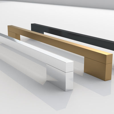 Hardware Kitchen Black Modern Aluminium pull kitchen handles