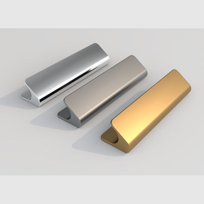 Anodized Finish V Shaped Aluminum Handle For Home Office Decorate