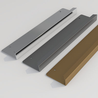 Aluminium Profile Kitchen Cabinet Hidden L Shaped Handle Pull Handle Door Pull Handles